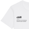 T-SHIRT CHILL en BLANC