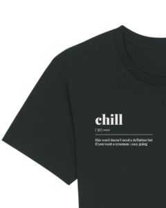 T-SHIRT CHILL en NOIR