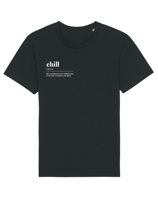 T-SHIRT CHILL en NOIR